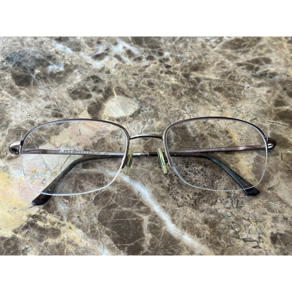 POLO RALPH LAUREN Eyeglasses Polo 1001 9011‎ Gold Half Rim FRAMES ONLY 51-19-135